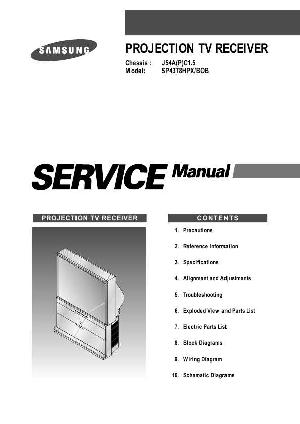Сервисная инструкция Samsung SP-43T8HPX BOB, J54A(P)C1.5 ― Manual-Shop.ru