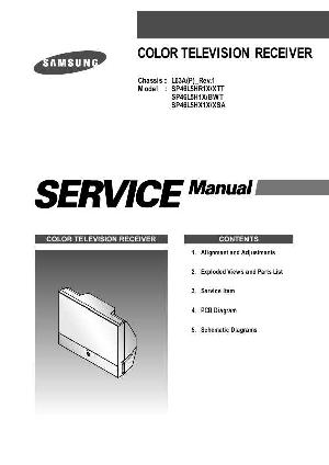 Сервисная инструкция Samsung SP-46L5HX1X, XSA, L63A(P), REV.1 ― Manual-Shop.ru