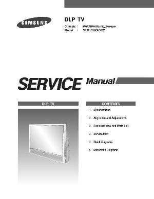 Сервисная инструкция Samsung SP-50L3HXX, M62A(P)ATLANTIS, EUROPE ― Manual-Shop.ru