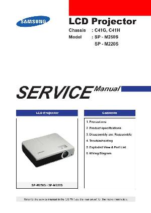 Сервисная инструкция Samsung SP-M220S, SP-M250S ― Manual-Shop.ru