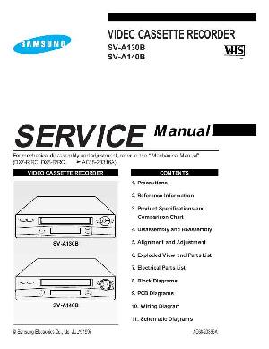 Сервисная инструкция Samsung SV-A130B, SV-A140B ― Manual-Shop.ru