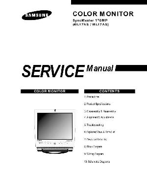 Сервисная инструкция Samsung Syncmaster 170MP ― Manual-Shop.ru