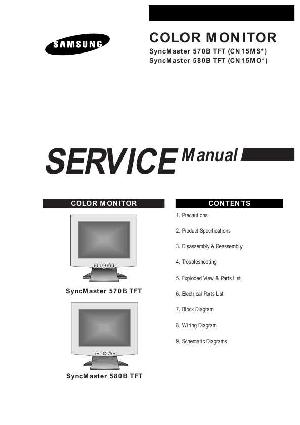Сервисная инструкция Samsung Syncmaster 570B, 580B TFT ― Manual-Shop.ru