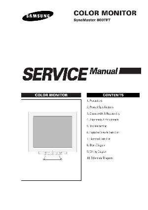 Сервисная инструкция Samsung Syncmaster 800TFT ― Manual-Shop.ru
