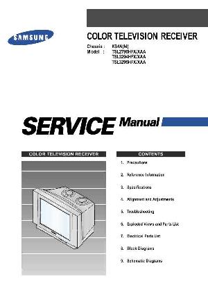 Сервисная инструкция Samsung TSL2795, TSL3294, TSL3295, KS4A ― Manual-Shop.ru
