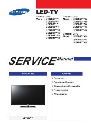 Сервисная инструкция Samsung UE-37D5700 (NO SCHEM) ― Manual-Shop.ru
