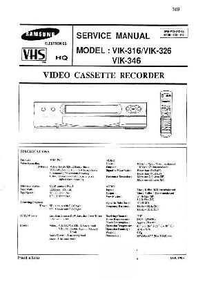 Сервисная инструкция Samsung VIK-316, VIK-326, VIK-346 ― Manual-Shop.ru