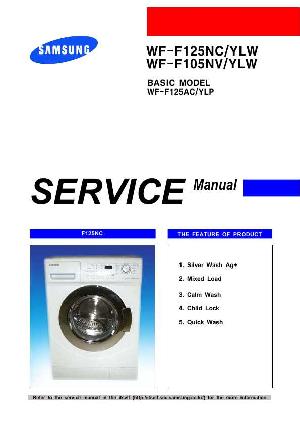 Сервисная инструкция Samsung WF-F105N, WF-F125N ― Manual-Shop.ru
