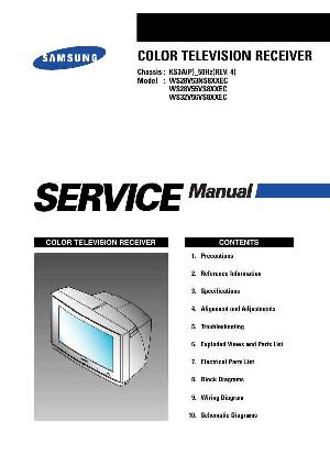 Сервисная инструкция Samsung WS-28V53N, WS-28V55V, WS-32V56V ― Manual-Shop.ru