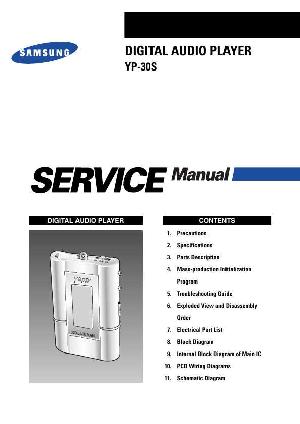 Service manual Samsung YP-30S ― Manual-Shop.ru