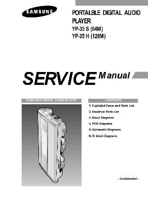 Сервисная инструкция Samsung YP-35 ― Manual-Shop.ru