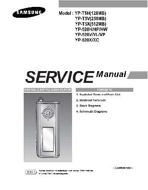 Сервисная инструкция Samsung YP-T5, YP-520 ― Manual-Shop.ru