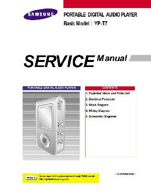 Сервисная инструкция Samsung YP-T7 ― Manual-Shop.ru
