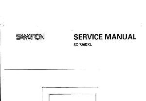 Сервисная инструкция Samtron SC-726DXL ― Manual-Shop.ru