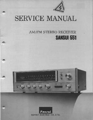 Сервисная инструкция Sansui 551 ― Manual-Shop.ru
