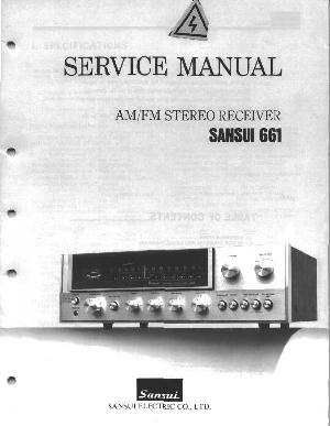 Сервисная инструкция Sansui 661 ― Manual-Shop.ru