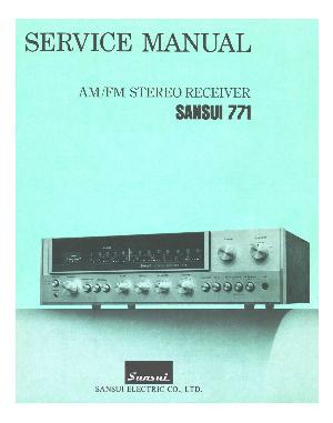 Сервисная инструкция Sansui 771 ― Manual-Shop.ru
