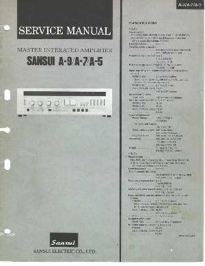 Service manual Sansui A-5, A-7, A-9 ― Manual-Shop.ru