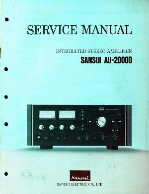 Сервисная инструкция Sansui AU-20000 ― Manual-Shop.ru