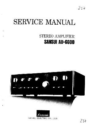 Сервисная инструкция Sansui AU-6600 ― Manual-Shop.ru