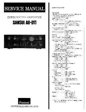 Сервисная инструкция Sansui AU-D11 ― Manual-Shop.ru