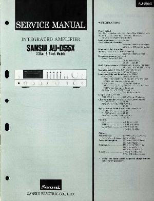 Сервисная инструкция Sansui AU-D55X ― Manual-Shop.ru