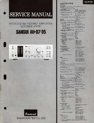 Service manual Sansui AU-D5, AU-D7 ― Manual-Shop.ru