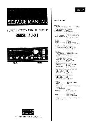 Сервисная инструкция Sansui AU-X1 ― Manual-Shop.ru