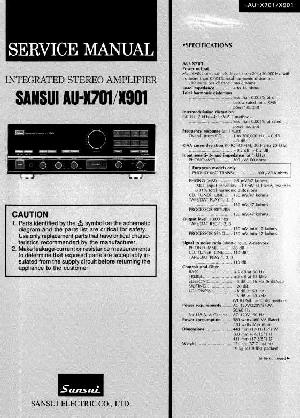 Сервисная инструкция Sansui AU-X701, AU-X901 ― Manual-Shop.ru
