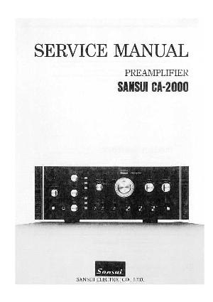 Сервисная инструкция Sansui CA-2000 ― Manual-Shop.ru