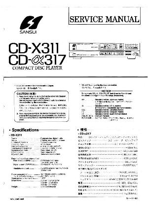 Сервисная инструкция Sansui CD-X311 ― Manual-Shop.ru