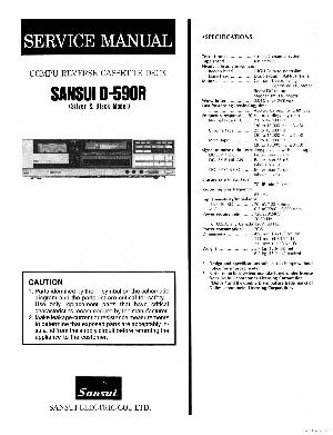 Сервисная инструкция Sansui D-590R ― Manual-Shop.ru