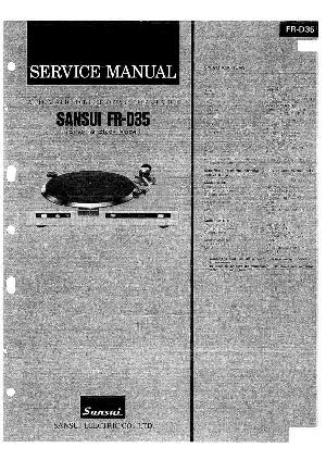 Service manual Sansui FR-D35 ― Manual-Shop.ru