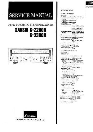 Сервисная инструкция Sansui G-22000, G-33000 ― Manual-Shop.ru