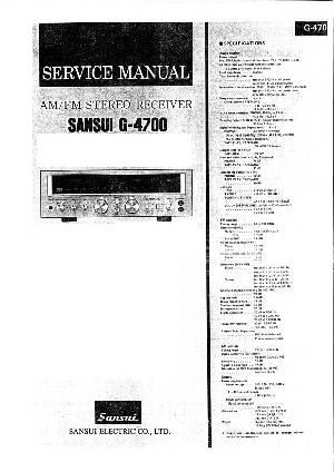 Сервисная инструкция Sansui G-4700 ― Manual-Shop.ru