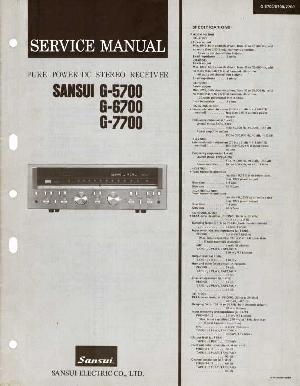 Сервисная инструкция Sansui G-5700, G-6700, G-7700 ― Manual-Shop.ru