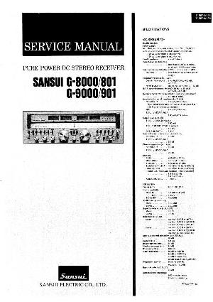 Сервисная инструкция Sansui G-801, G-901 ― Manual-Shop.ru