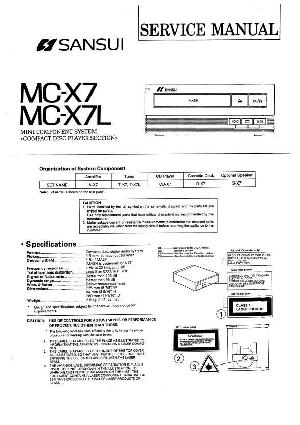 Сервисная инструкция Sansui MC-X7, MC-X7L ― Manual-Shop.ru