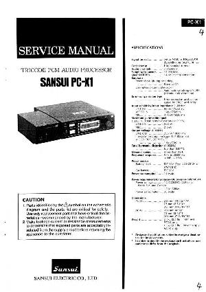 Service manual Sansui PC-X1 ― Manual-Shop.ru