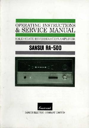 Сервисная инструкция Sansui RA-500 ― Manual-Shop.ru