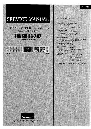 Сервисная инструкция Sansui RG-707 ― Manual-Shop.ru