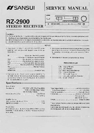 Сервисная инструкция Sansui RZ-2900 ― Manual-Shop.ru