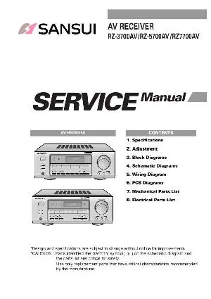 Service manual Sansui RZ-3700AV, RZ-5700AV, RZ-7700AV ― Manual-Shop.ru