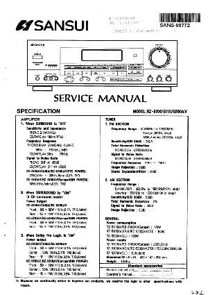 Сервисная инструкция Sansui RZ-5100, RZ-5110, RZ-5200AV ― Manual-Shop.ru