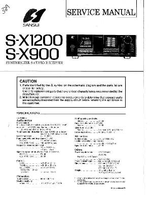 Service manual Sansui S-X900, S-X1200 ― Manual-Shop.ru