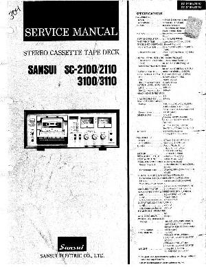 Сервисная инструкция Sansui SC-2100, SC-2110, SC-3100, SC-3110 ― Manual-Shop.ru
