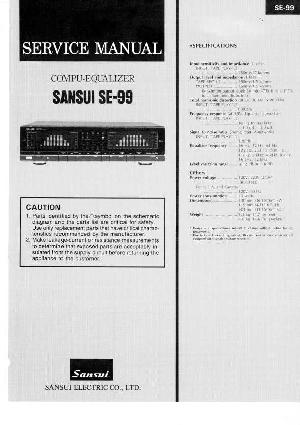 Сервисная инструкция Sansui SE-99 ― Manual-Shop.ru
