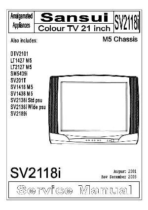 Сервисная инструкция Sansui SV2118I ― Manual-Shop.ru