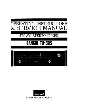 Сервисная инструкция Sansui TU-505 ― Manual-Shop.ru