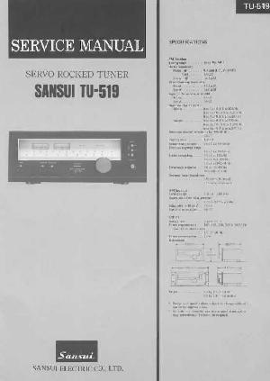 Сервисная инструкция Sansui TU-519  ― Manual-Shop.ru